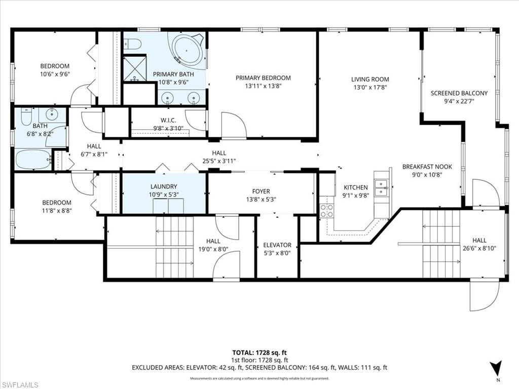 Room measurements here!