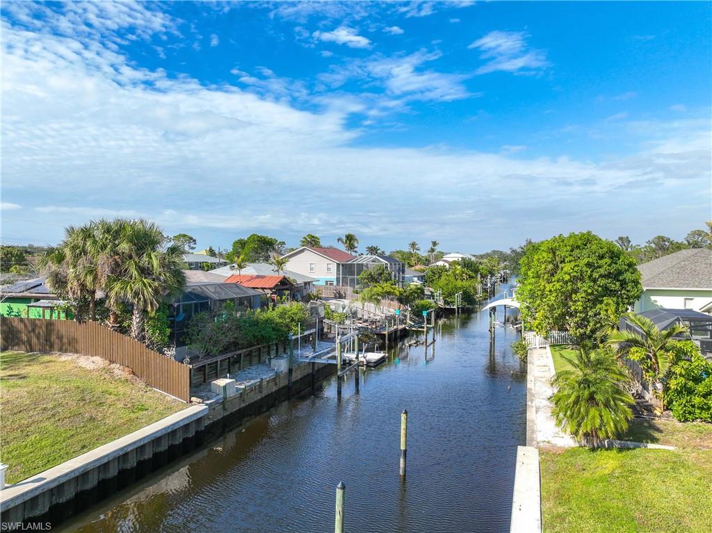 Water view featuring a dock