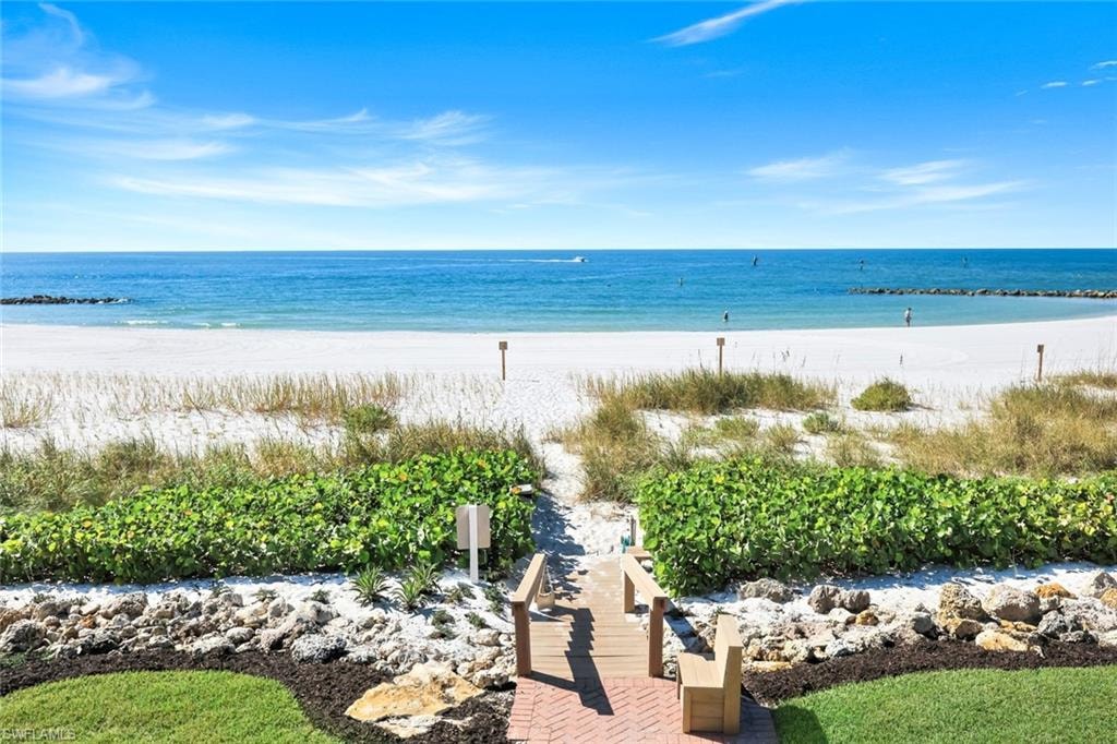 Water view with local beach