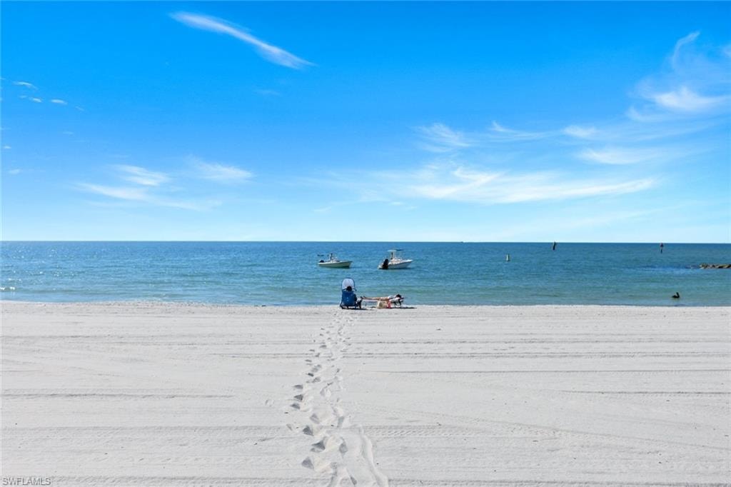 Water view featuring nearby beach