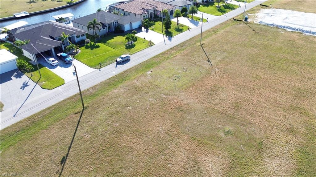 Aerial view of residential area