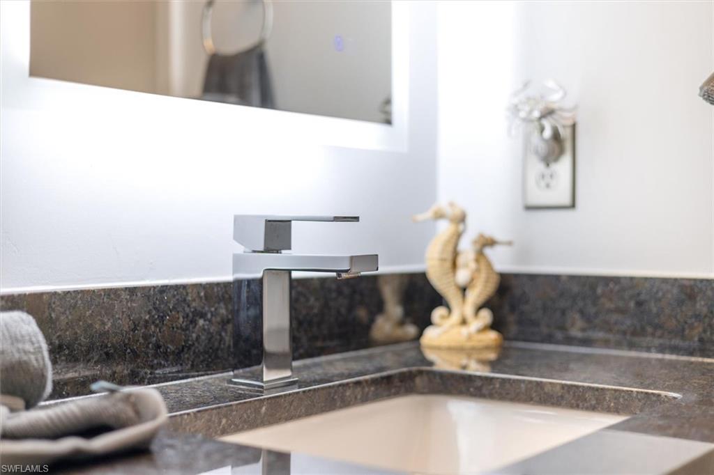 Bathroom view of vanity