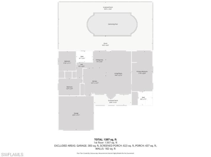 View of floor plan / room layout
