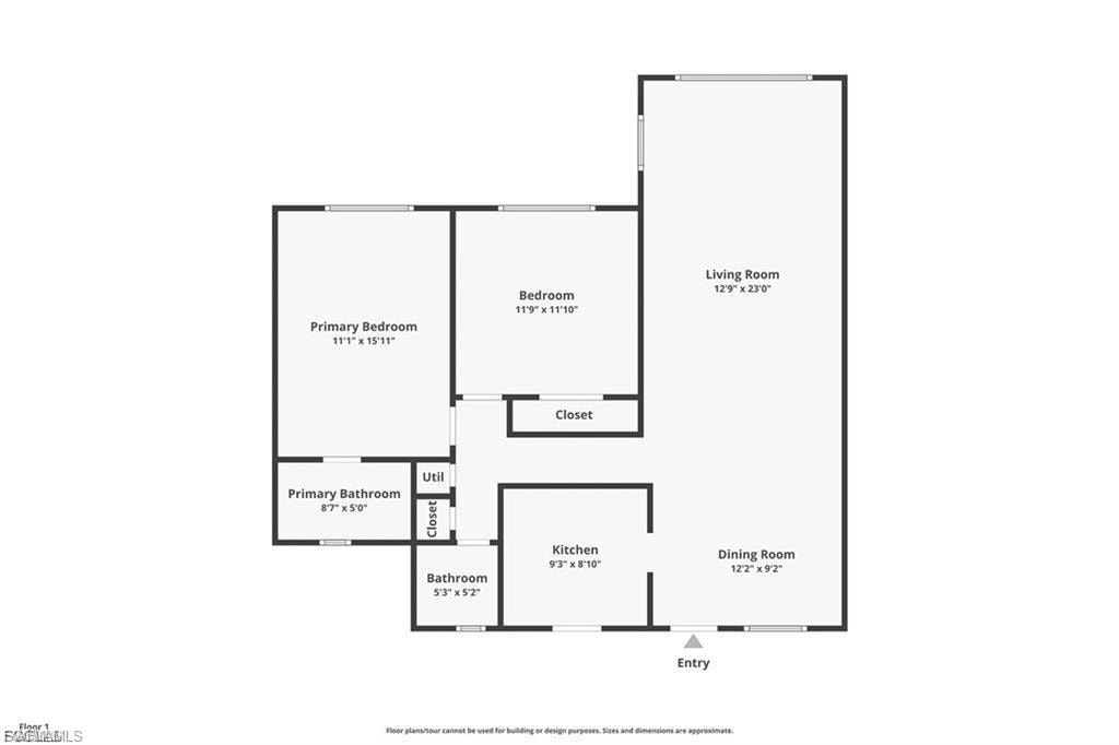 View of floor plan / room layout
