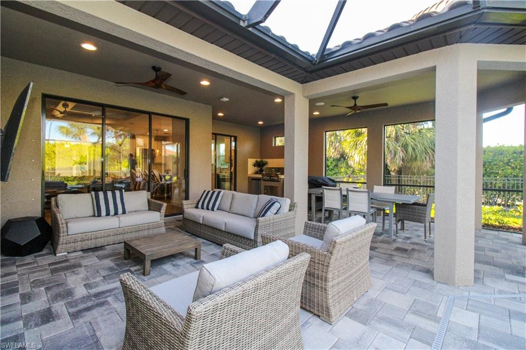 View of patio featuring an outdoor living space