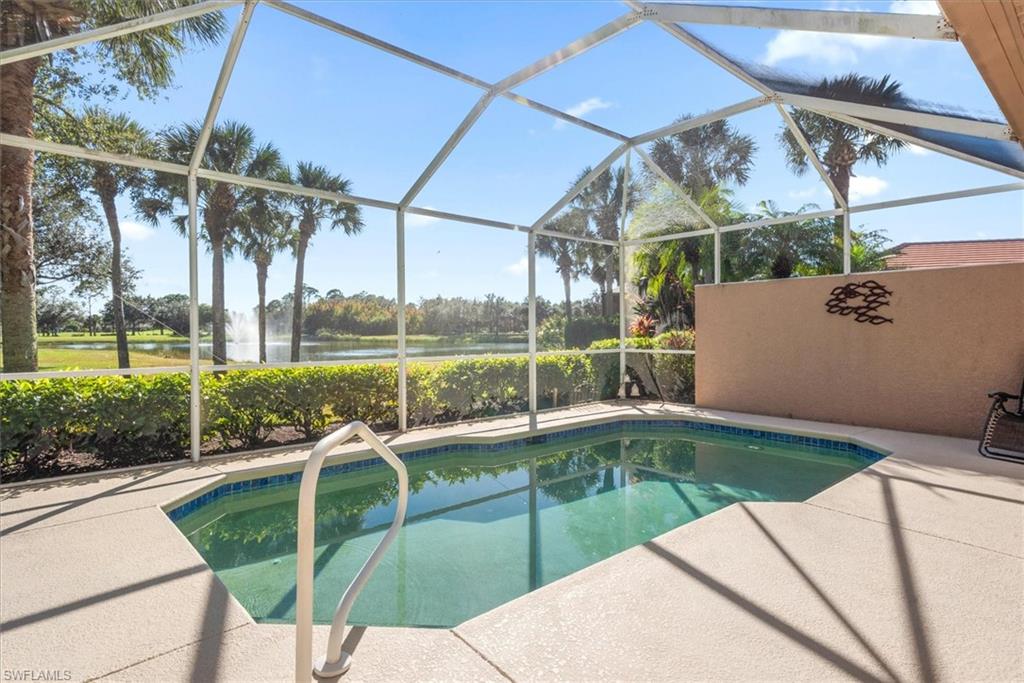 Home is complete with siwmming pool and caged lanai!