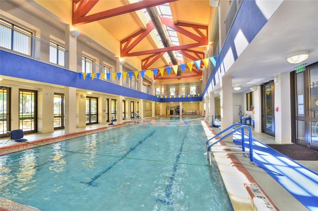 Indoor pool with 2nd floor exercise track!