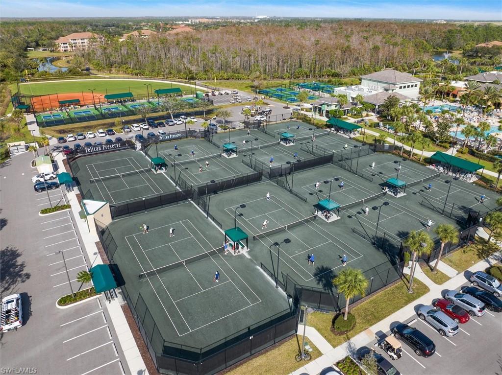 Aerial view of tennis courts!