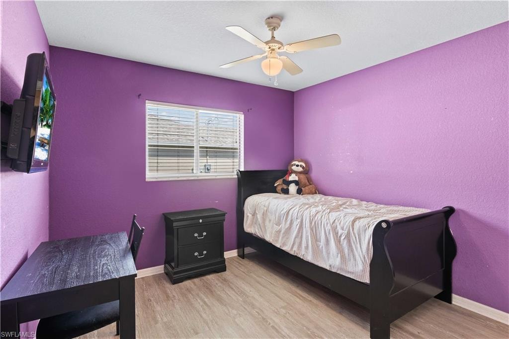 The guest bedroom is a cozy and inviting space, thoughtfully designed to offer comfort and privacy.