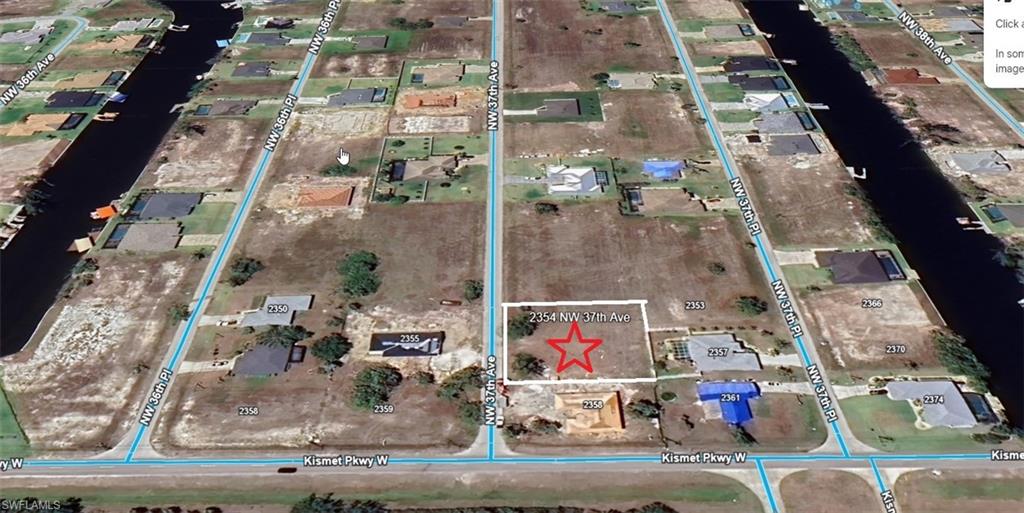 Map of property and surrounding area