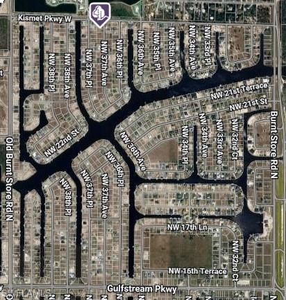 Aerial overview of property's location