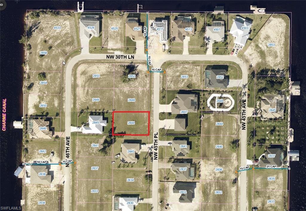 Map of the property and surrounding area.