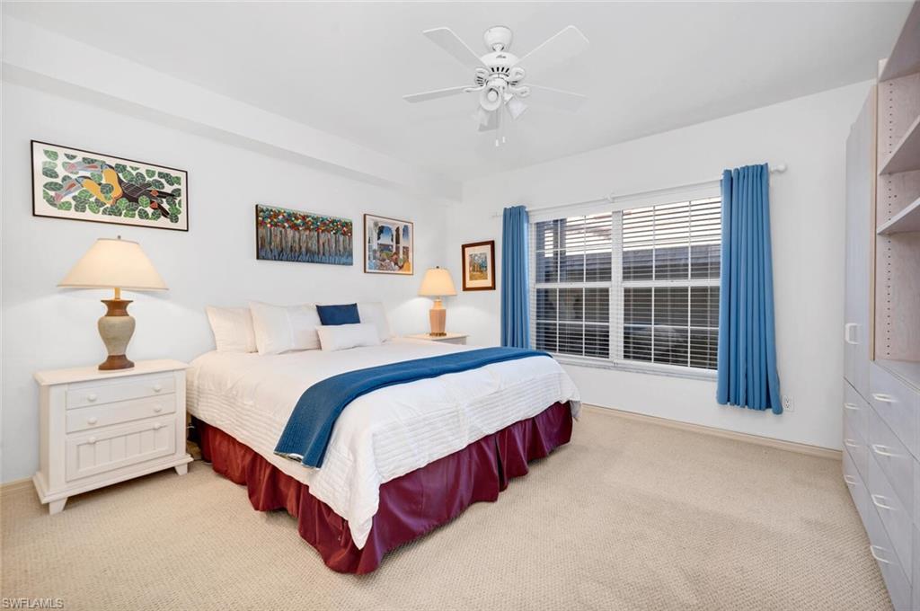Guest bedroom with storage and desk that pulls out for easy work surface