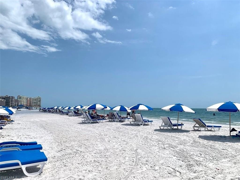 Local beach with nearby dining and shopping