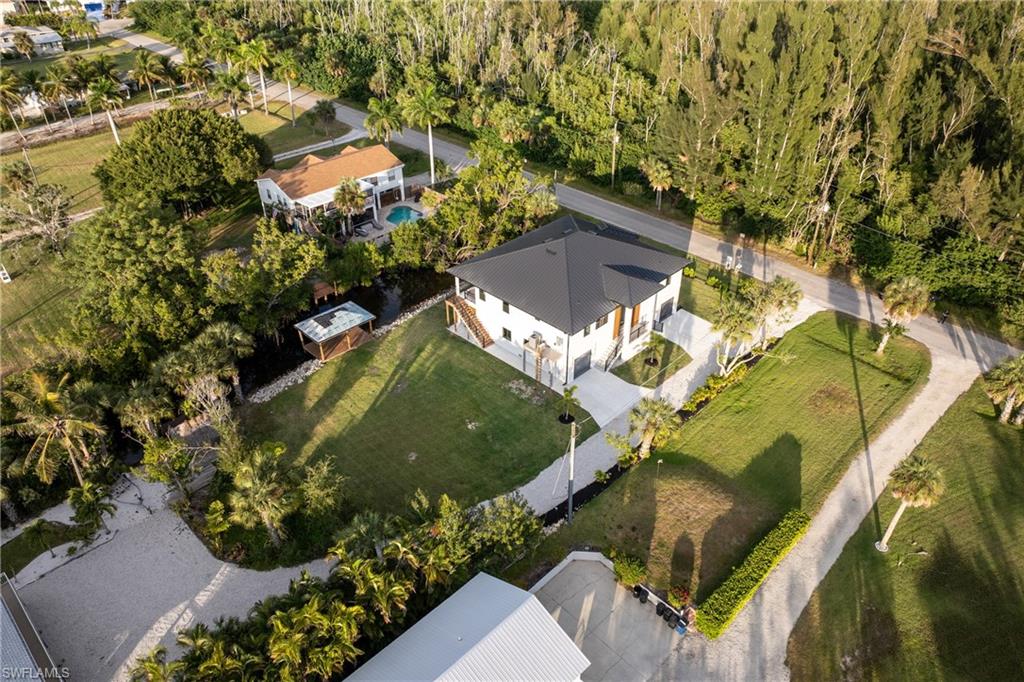 Aerial view of property's location