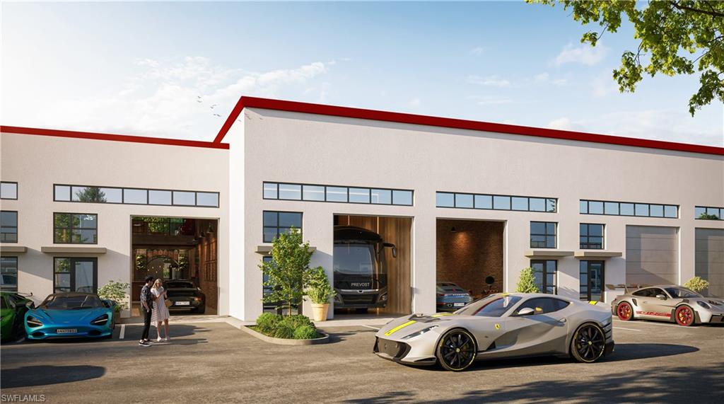 View of building exterior. Render