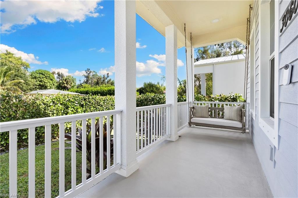 Southern Style front porch seating