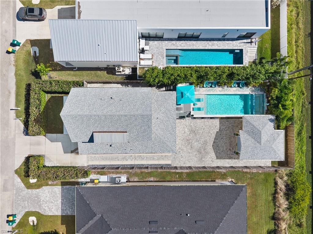 Aerial view of property