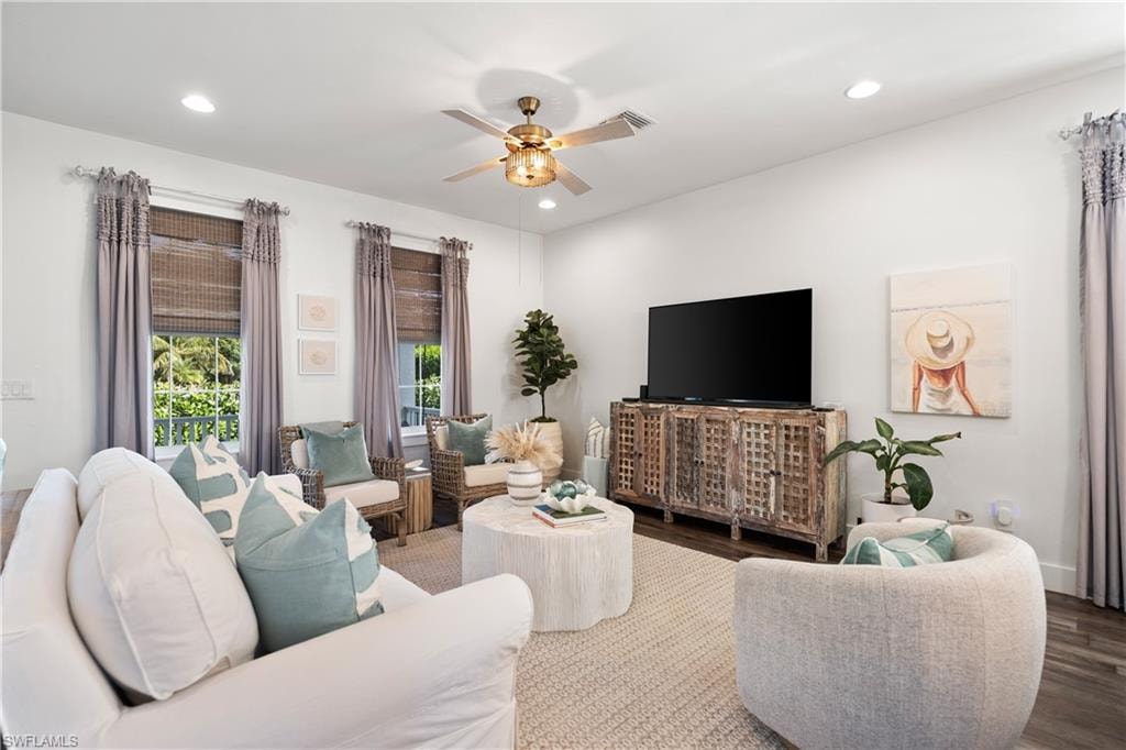Living room with open floor plan