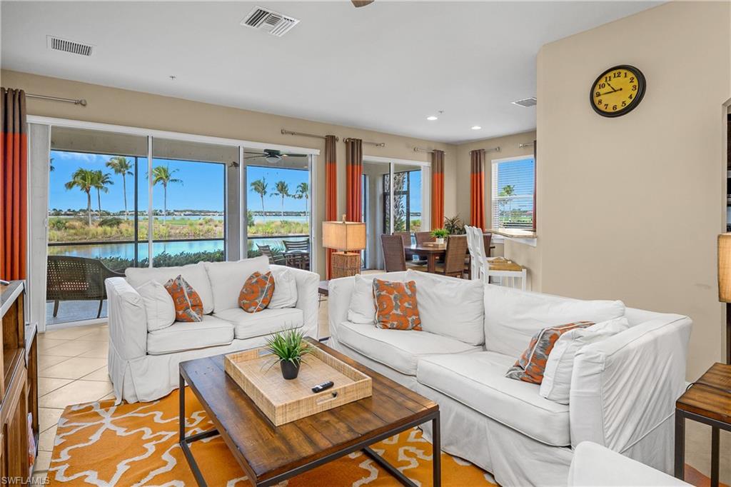 Gorgeous views from every angle in this end unit.