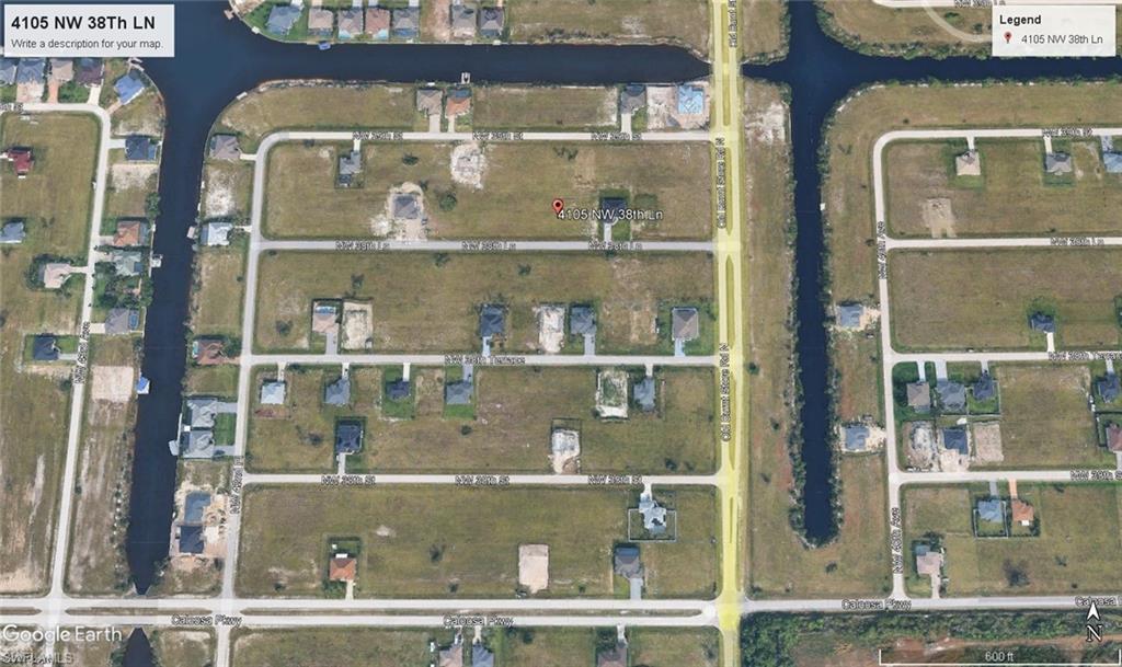 Aerial overview of property's location