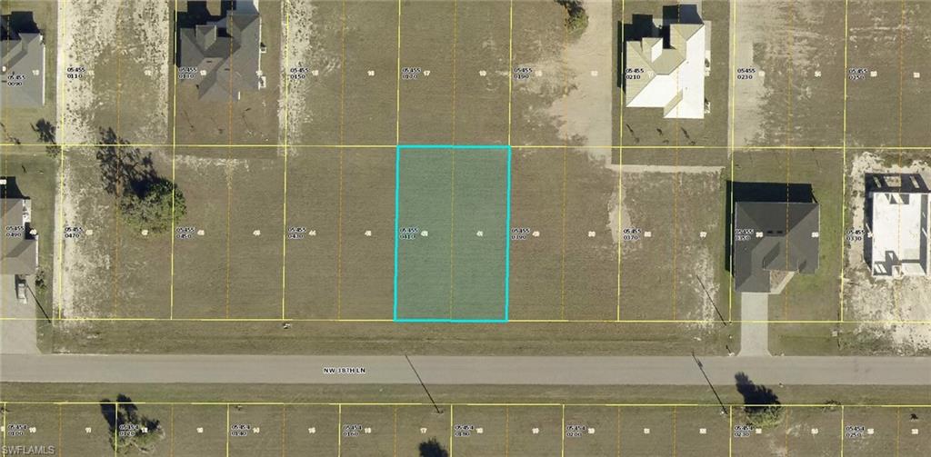 Aerial view of property's location featuring property boundaries highlighted