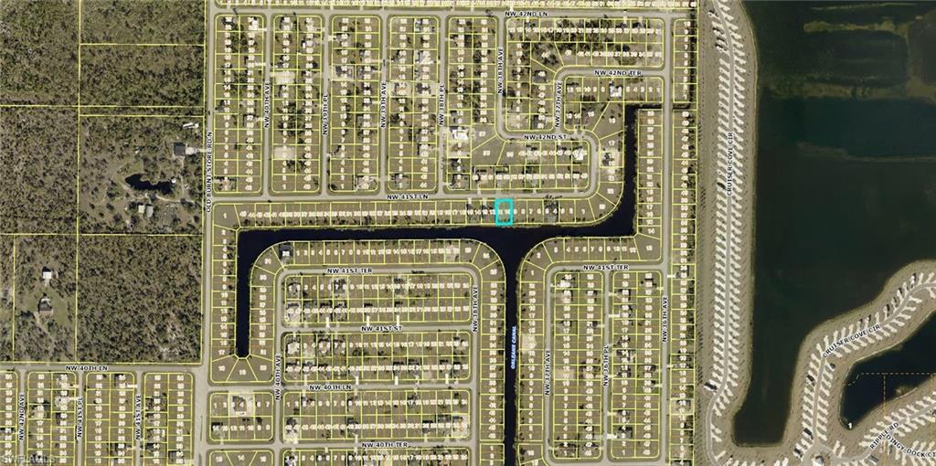 Aerial view of property's location