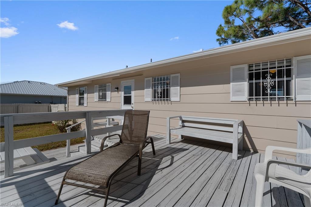 View of deck