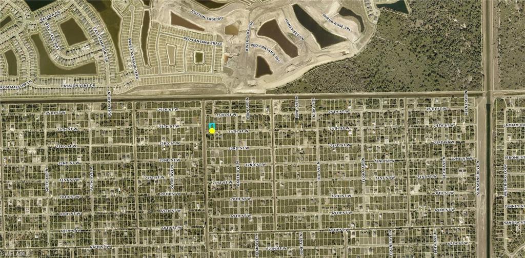 Aerial view of property's location
