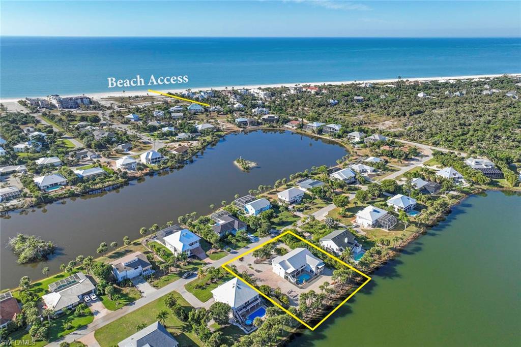Aerial View Beach Access