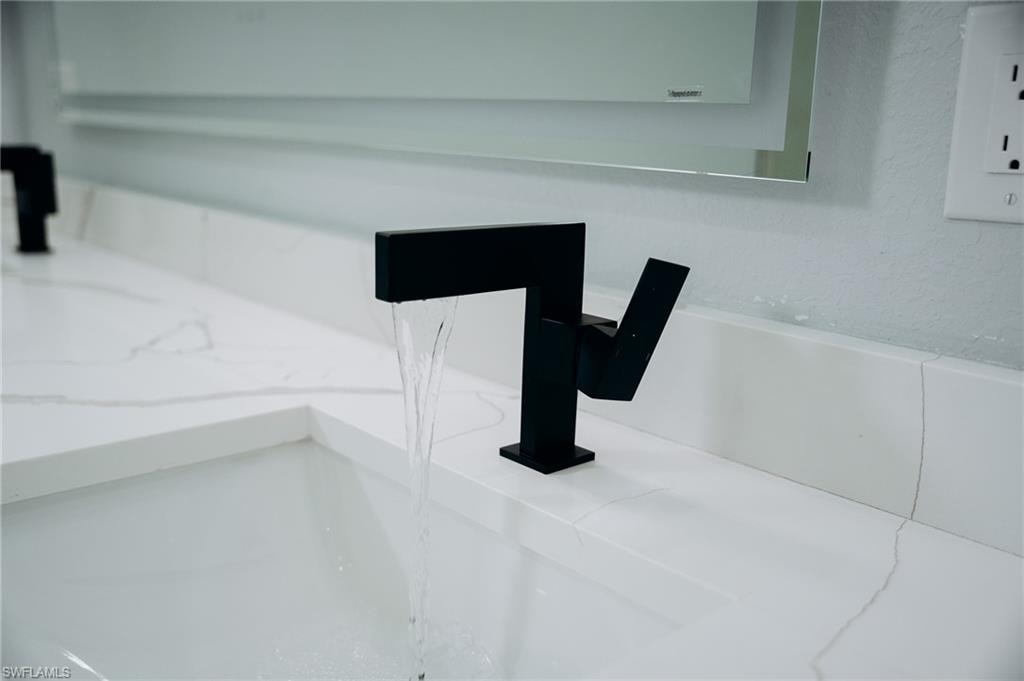 Bathroom view of a sink