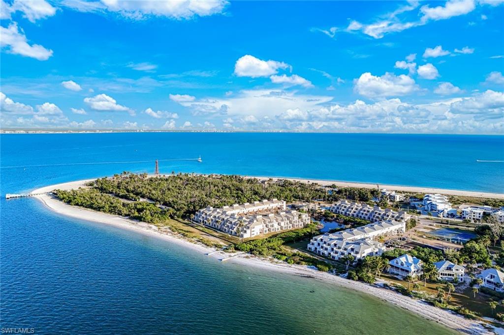 Bird's eye view of expansive coastline