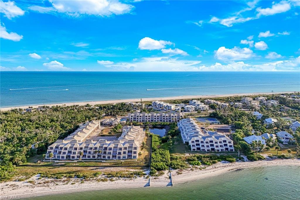 Drone / aerial view of expansive beach