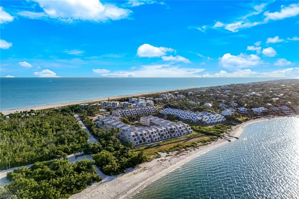 Bird's eye view of expansive coastline