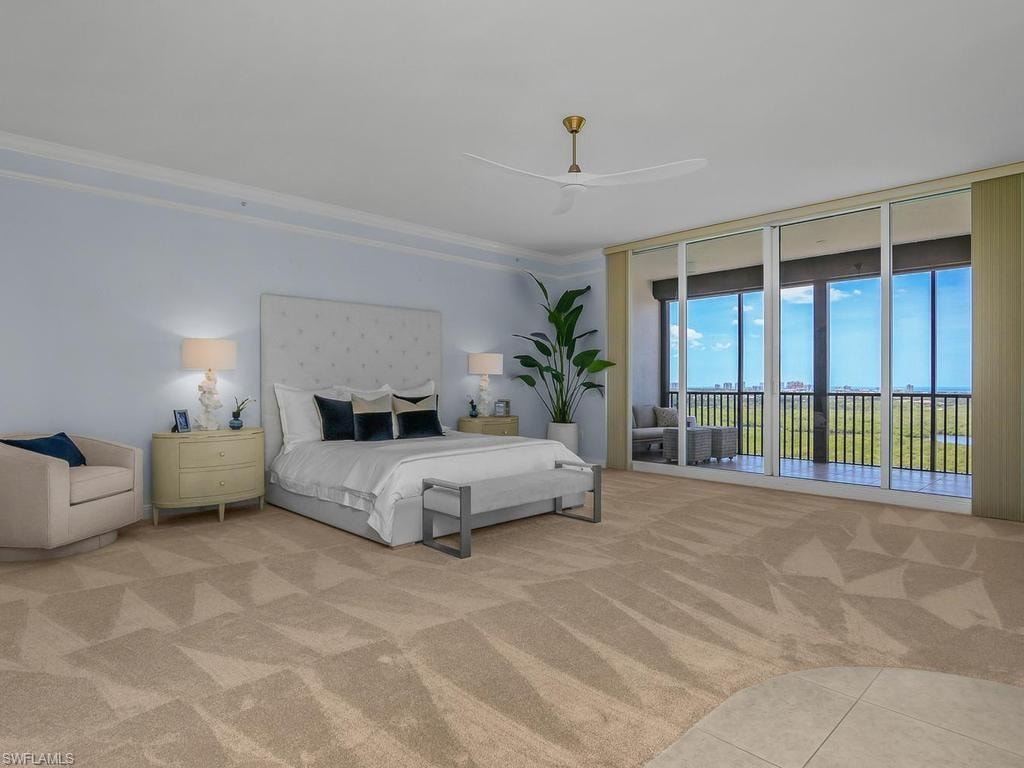 This is an incredibly spacious space.  Den adjacent.  Two walk-in closets.  Light-filled bathroom.