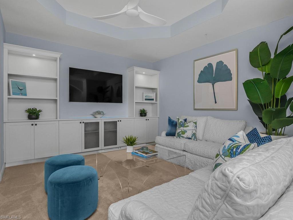 This adjacent to primary bedroom - a cozy place to stream, enjoy catching up, or simply relax with a good book.