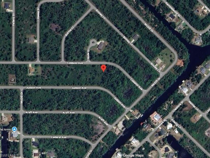 Aerial overview of property's location
