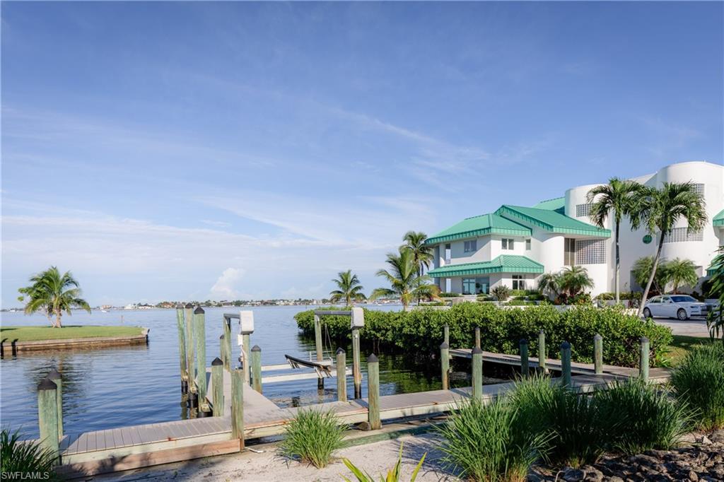 Dock with a water view