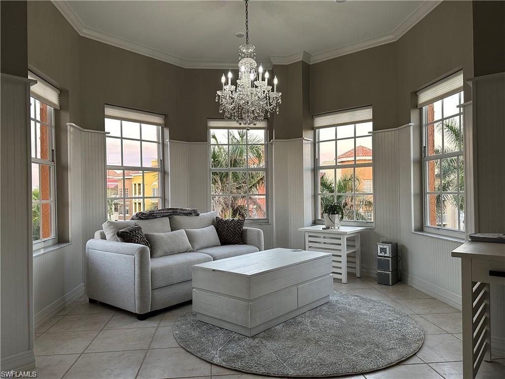 Den with pullout sofa and desk