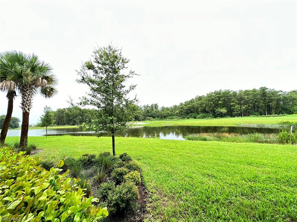 View of yard featuring a water view