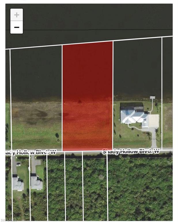 Map / location with property parcel outlined