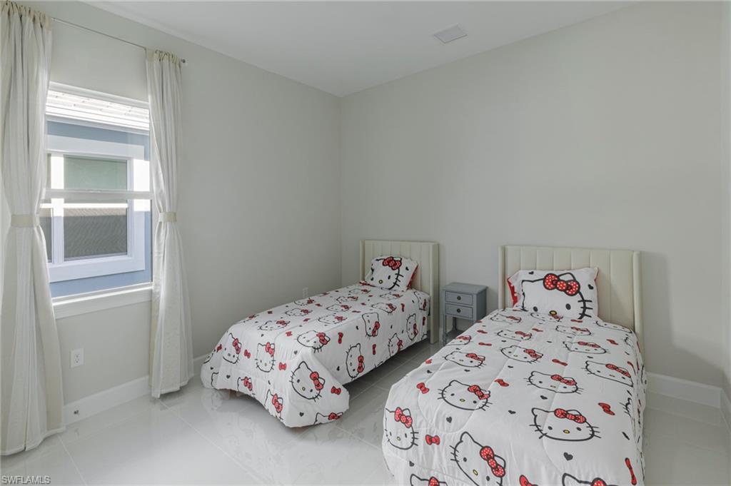 View of tiled bedroom