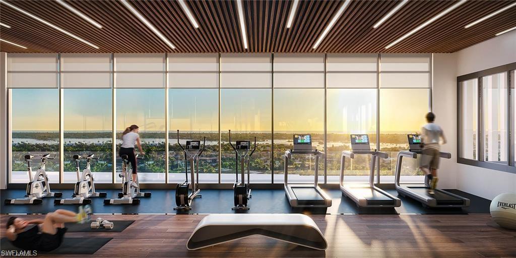 View of workout area