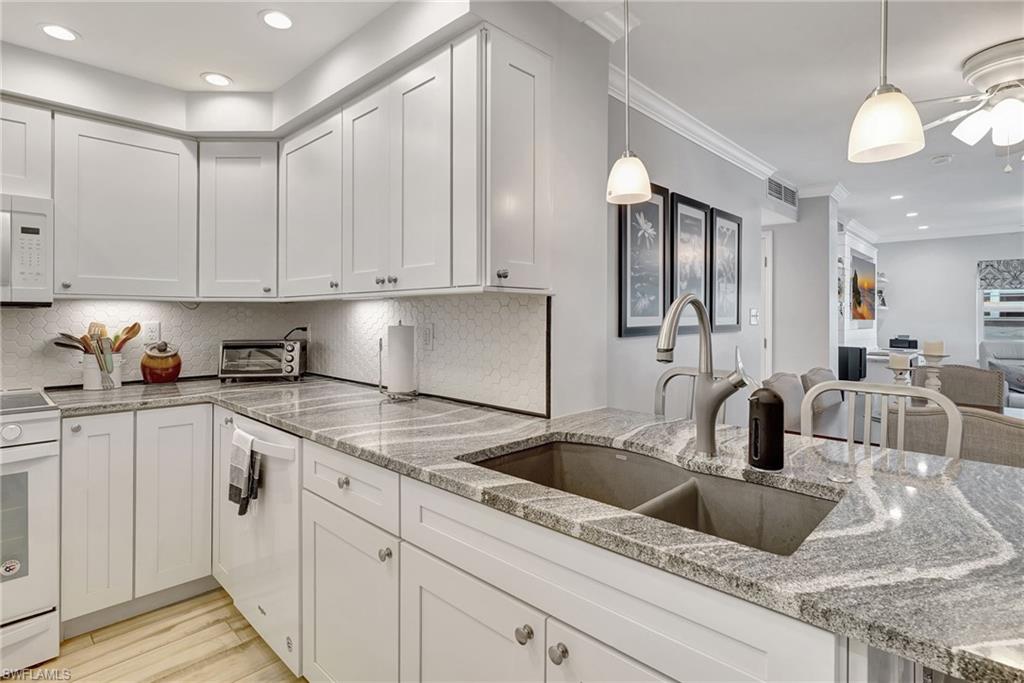Kitchen featuring recessed lights and warm feeling!