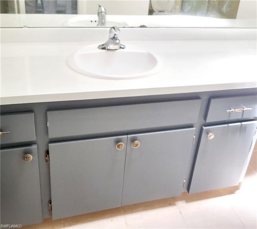 Bathroom view of vanity