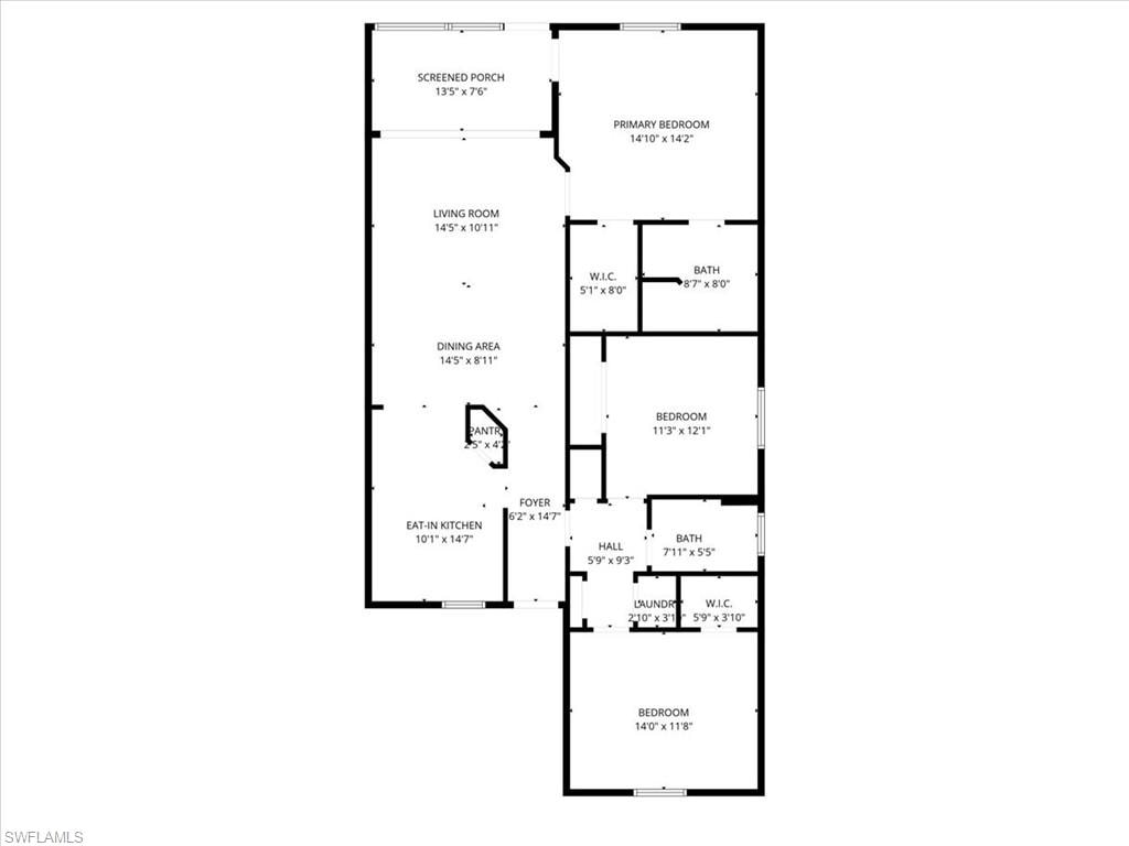 View of floor plan / room layout