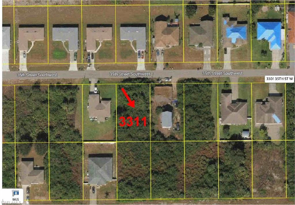 Map / location with property boundaries highlighted