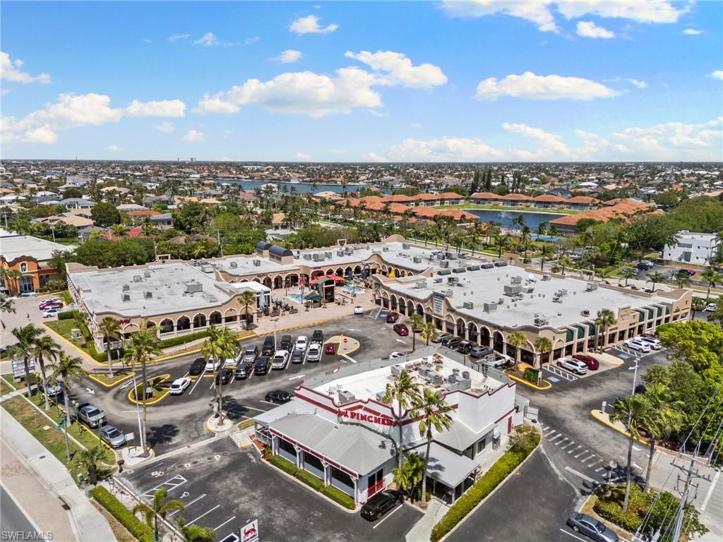 Restaurants, shops and movie theater