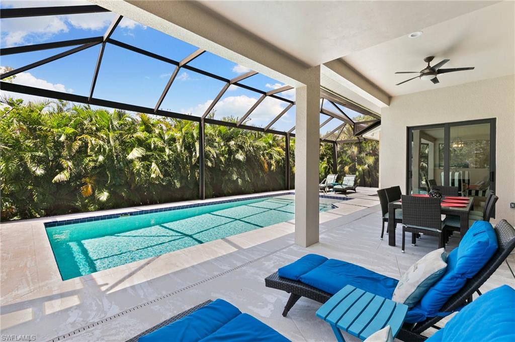 Spacious patio seating
