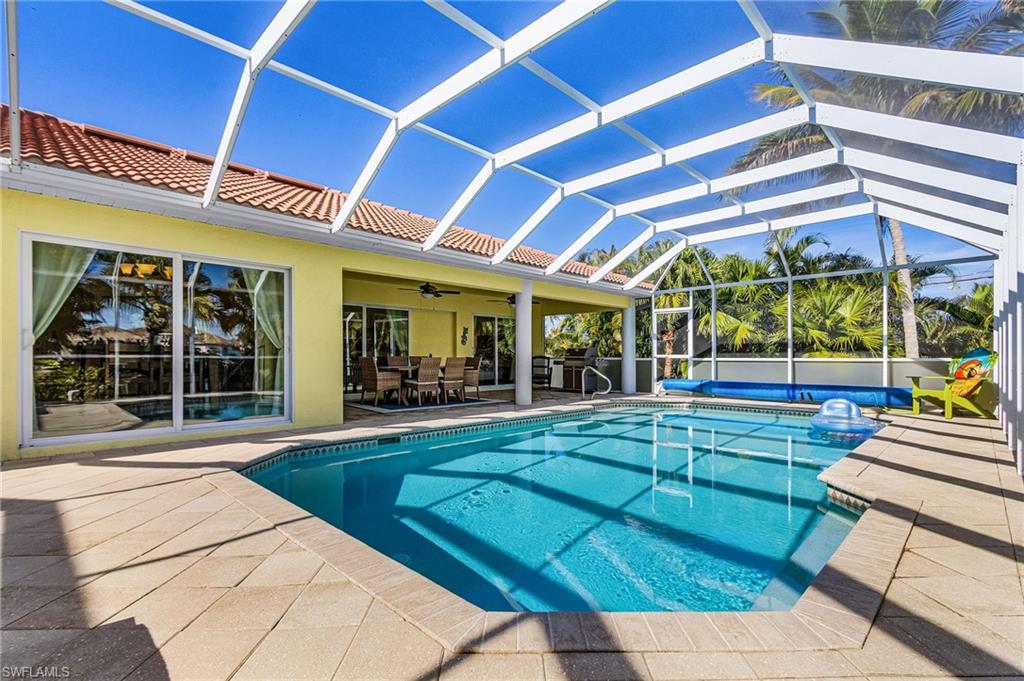 Pool with view of Patio .